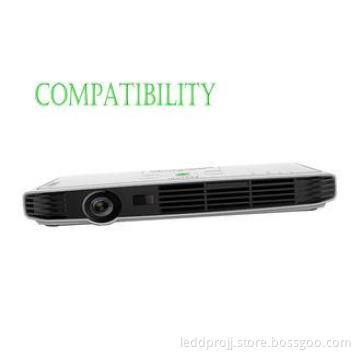White PC Portable DLP Projector LED Multimedia Projector Wi